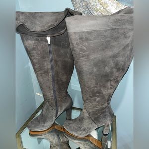 Brand new custom made DUO boots wide leg 100 real leather inside suite outside